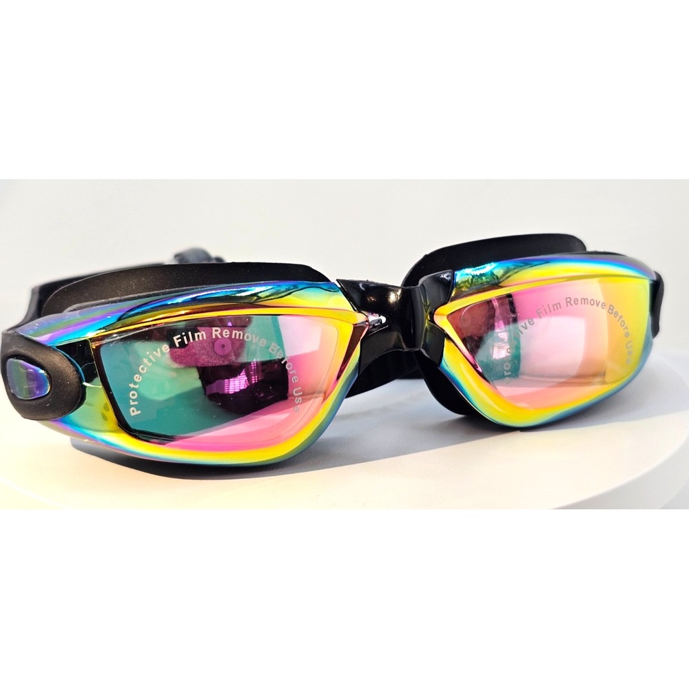 NEW Swim Goggles w Case Adult Size - Anti Leak UV Prot Anti Fog Men Women Unisex